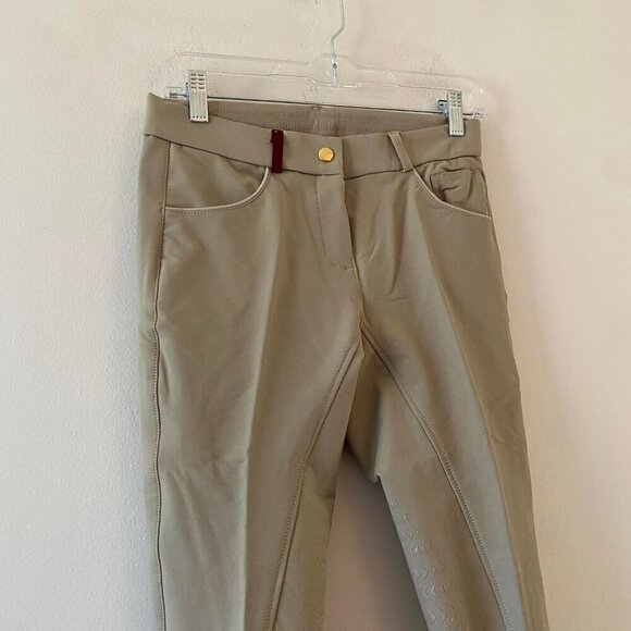 EQUO tan burgundy riding pants equestrian performance pants never worn - Picture 3 of 6